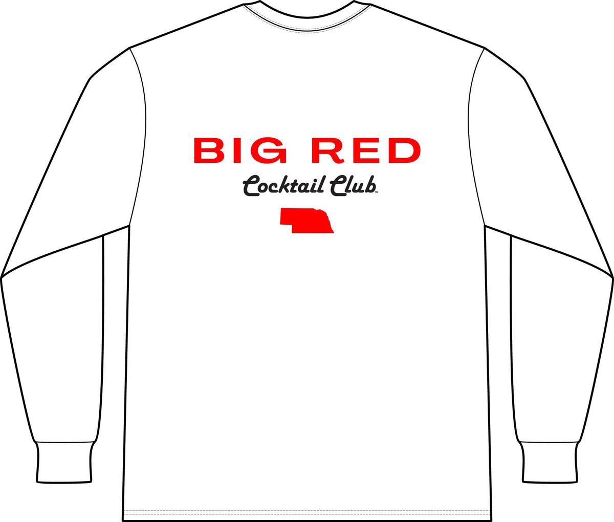 Big Red Cocktail Club Long Sleeve Tee