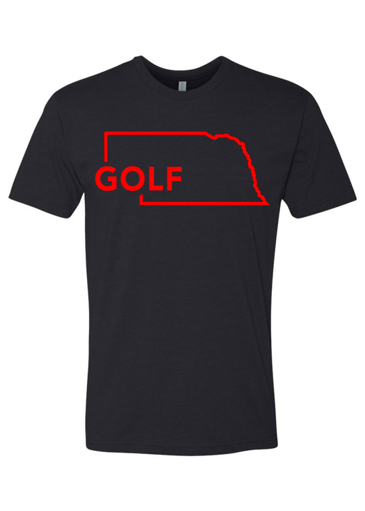 Nebraska Golf T-Shirt – Black